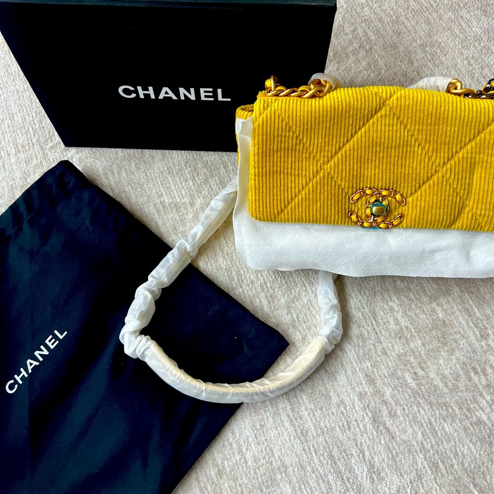 Chanel 19 Handbag in Corduroy